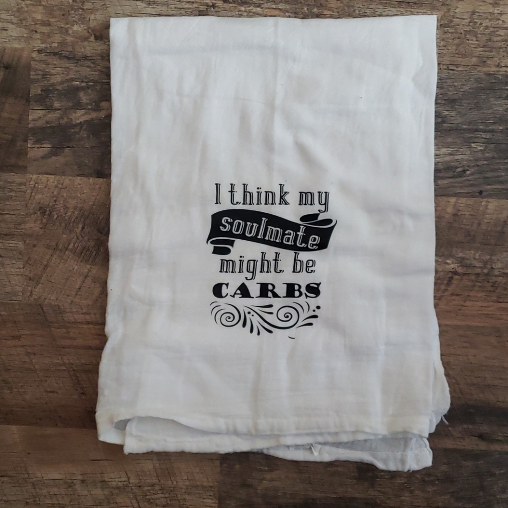 Low carb keto humor kitchen towel